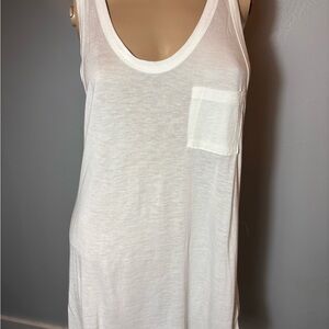 T By Alexander Wang White Classic Pocket Tank Size Medium